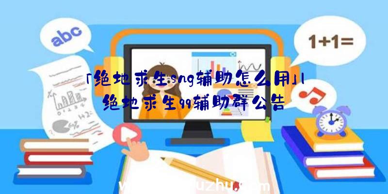 「绝地求生sng辅助怎么用」|绝地求生qq辅助群公告